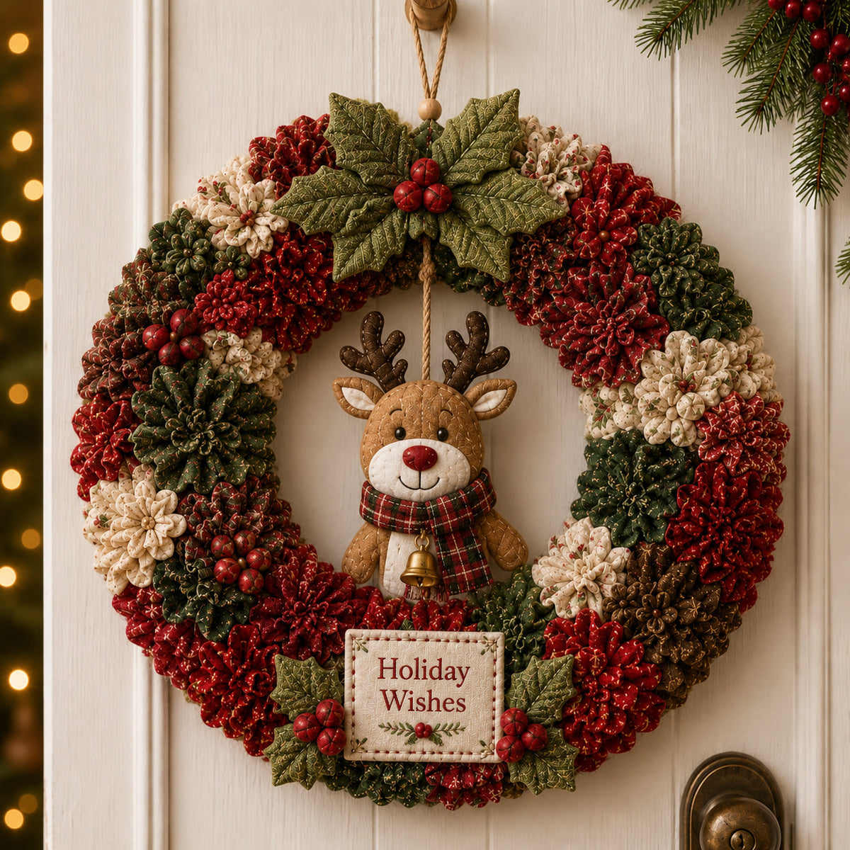 🔥🔥Last Day 50% OFF🎄 3D Fabric Poke Wreath DIY Kit