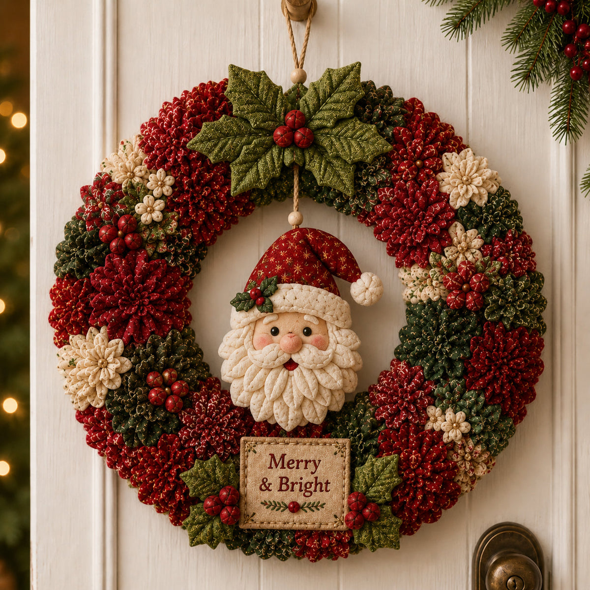 🔥🔥Last Day 50% OFF🎄 3D Fabric Poke Wreath DIY Kit