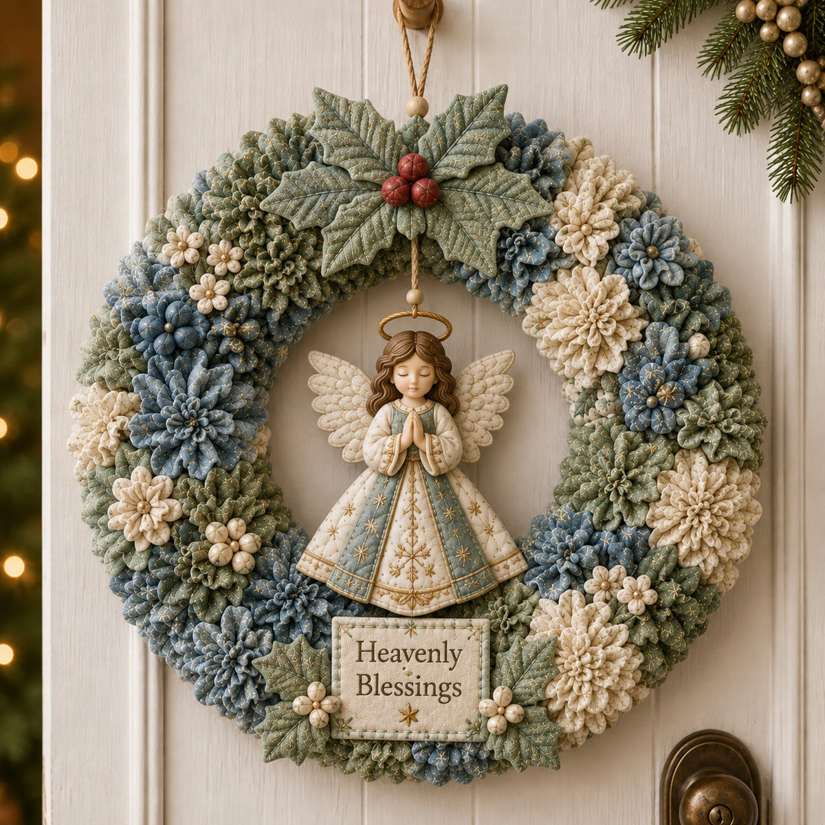 🔥🔥Last Day 50% OFF🎄 3D Fabric Poke Wreath DIY Kit